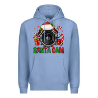 Colony Blue santa cam Premium Hoodie - FaDigitalArtStudio