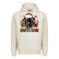 Oatmeal Heather santa cam Premium Hoodie - FaDigitalArtStudio