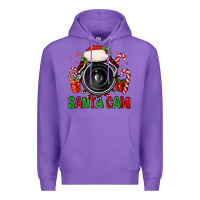 Purple santa cam Premium Hoodie - FaDigitalArtStudio