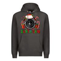 Smoke santa cam Premium Hoodie - FaDigitalArtStudio