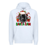 White santa cam Premium Hoodie - FaDigitalArtStudio