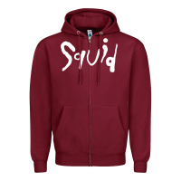 Burgundy squid Zipper Hoodie - lanVoArt