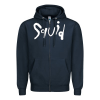Navy squid Zipper Hoodie - lanVoArt