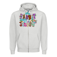 Dove Grey Silly Rabbit Easter Is For Jesus Zipper Hoodie - CowhideDigitalArt
