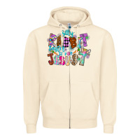 Sandshell Silly Rabbit Easter Is For Jesus Zipper Hoodie - CowhideDigitalArt