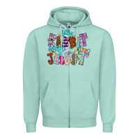 Seafoam Silly Rabbit Easter Is For Jesus Zipper Hoodie - CowhideDigitalArt