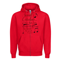 Red sweet caroline...bah bah bah Zipper Hoodie - lanVoArt