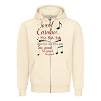 Sandshell sweet caroline...bah bah bah Zipper Hoodie - lanVoArt