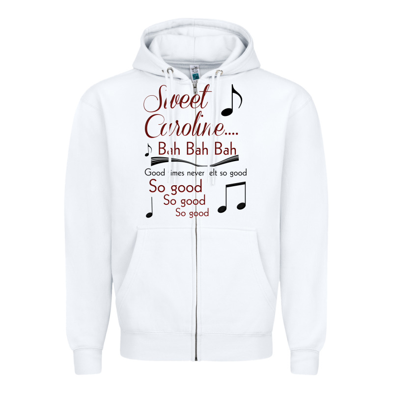 Sweet Caroline...bah Bah Bah Zipper Hoodie by lanVoArt | Teevron