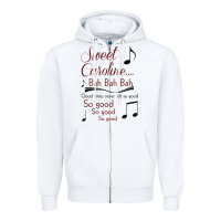 White sweet caroline...bah bah bah Zipper Hoodie - lanVoArt