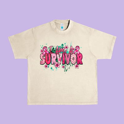I Am A Survivor Cancer Awareness Urban Heavy Tee Designed By Howdyjamesfarm