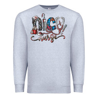 Heather Grey nice nurse Premium Sweatshirt - SublimationCraftShop