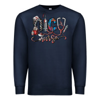 Navy nice nurse Premium Sweatshirt - SublimationCraftShop