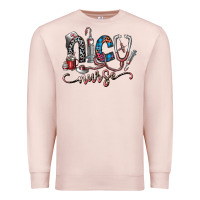 Pale Pink nice nurse Premium Sweatshirt - SublimationCraftShop