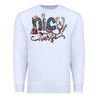 White nice nurse Premium Sweatshirt - SublimationCraftShop
