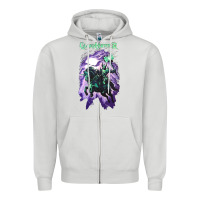 Dove Grey gloryhammer   chaos wizard Zipper Hoodie - lanVoArt