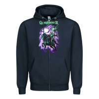 Navy gloryhammer   chaos wizard Zipper Hoodie - lanVoArt
