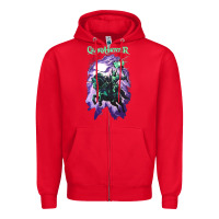 Red gloryhammer   chaos wizard Zipper Hoodie - lanVoArt