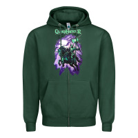Sports Green gloryhammer   chaos wizard Zipper Hoodie - lanVoArt