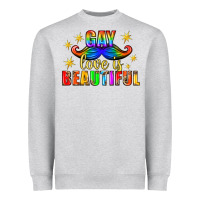 Gay Love Is Beautiful Pride Lgbtq Heavyweight Sweatshirt | Teevron