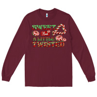 Burgundy sweet but a little twisted Long Sleeve Tee - CowGirlArtShop