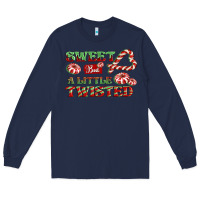 Navy sweet but a little twisted Long Sleeve Tee - CowGirlArtShop