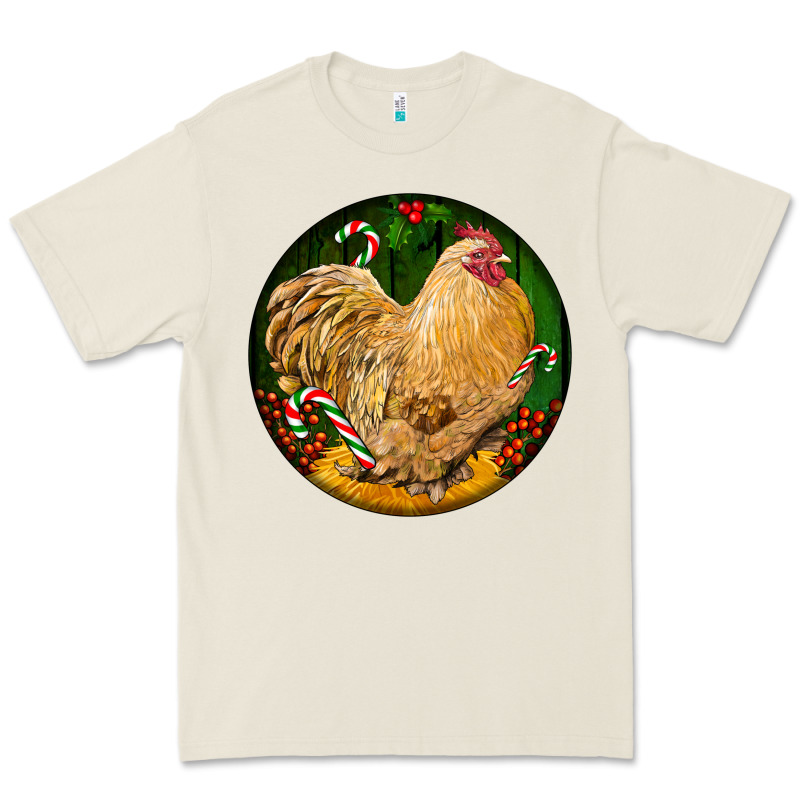 Cochin Rooster Christmas Premium Tee by LillyAllenDesigns | Teevron