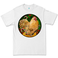 White cochin rooster christmas Premium Tee - LillyAllenDesigns