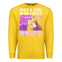 Lemon anime cat anime stuff Premium Sweatshirt - lanVoArt