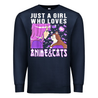 Navy anime cat anime stuff Premium Sweatshirt - lanVoArt
