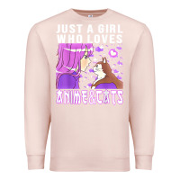 Pale Pink anime cat anime stuff Premium Sweatshirt - lanVoArt