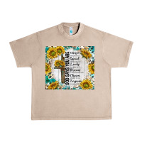 French Oak god says you are with sunflower Urban Heavy Tee - TumblerDesignByShophia