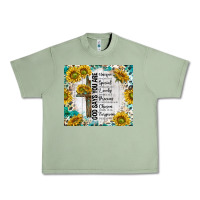 Oil Green god says you are with sunflower Urban Heavy Tee - TumblerDesignByShophia