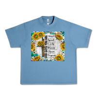 Pebble Blue god says you are with sunflower Urban Heavy Tee - TumblerDesignByShophia