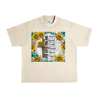Sandshell god says you are with sunflower Urban Heavy Tee - TumblerDesignByShophia