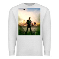 Oatmeal Heather green arrow Premium Sweatshirt - lanVoArt