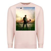 Pale Pink green arrow Premium Sweatshirt - lanVoArt