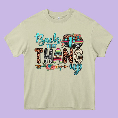 Back That Thang Up Heavy Core Tee Designed By Jahusdesignshop