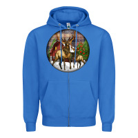 True Royal elk buck deer christmas Zipper Hoodie - LillyAllenDesigns