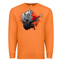 Carrot Guitar Player Gift Guitarist Guitar Premium Sweatshirt - lanVoArt
