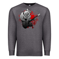 Charcoal Heather Guitar Player Gift Guitarist Guitar Premium Sweatshirt - lanVoArt