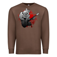 Chestnut Guitar Player Gift Guitarist Guitar Premium Sweatshirt - lanVoArt