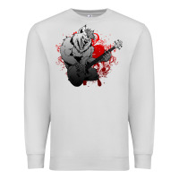 Dove Grey Guitar Player Gift Guitarist Guitar Premium Sweatshirt - lanVoArt