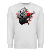 Oatmeal Heather Guitar Player Gift Guitarist Guitar Premium Sweatshirt - lanVoArt