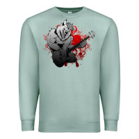 Seafoam Guitar Player Gift Guitarist Guitar Premium Sweatshirt - lanVoArt