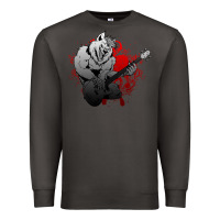 Smoke Guitar Player Gift Guitarist Guitar Premium Sweatshirt - lanVoArt