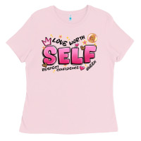 Bubblegum Pink self love Ladies Tee - Artiststas