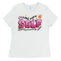 White self love Ladies Tee - Artiststas