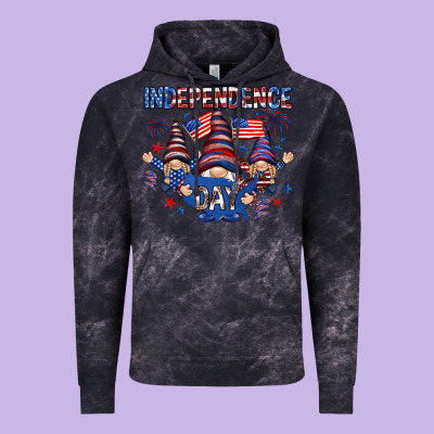Independence Day With Gnomies Vintage Hoodie Designed By Howdyjamesfarm