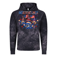 Cloud Black Independence Day with gnomies Vintage Hoodie - HowdyJamesFarm